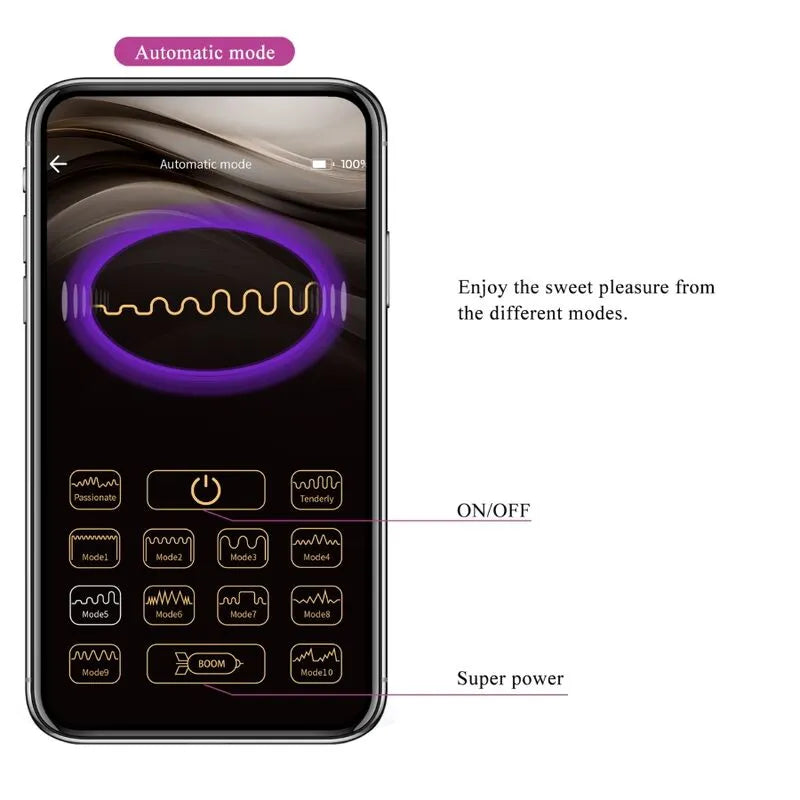 Vibromasseur Électrique Contrôlé Par Application