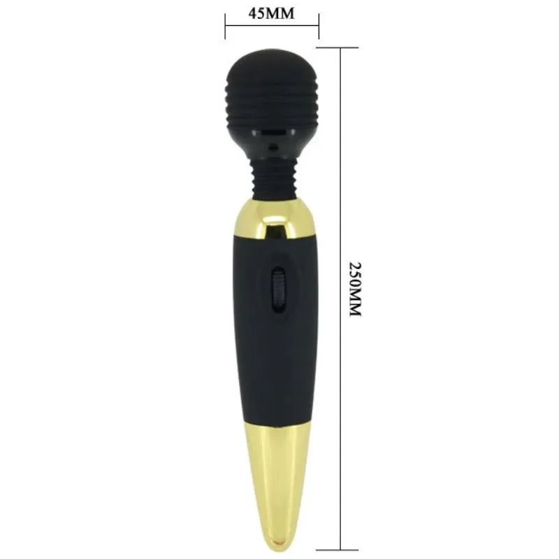 Vibromasseur Luxueux Golden Edition À Fortes Vibrations