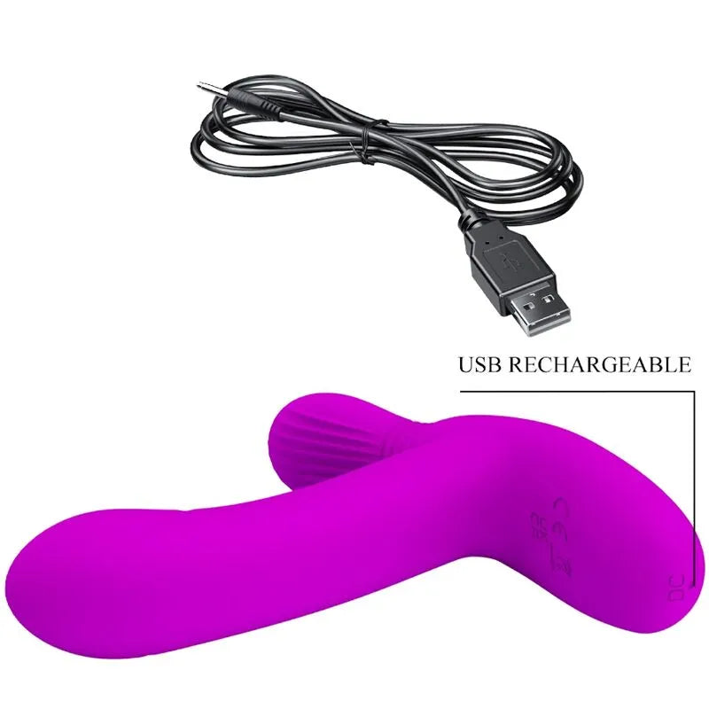 Vibromasseur Point G Clitoris Silicone Violet Luxe