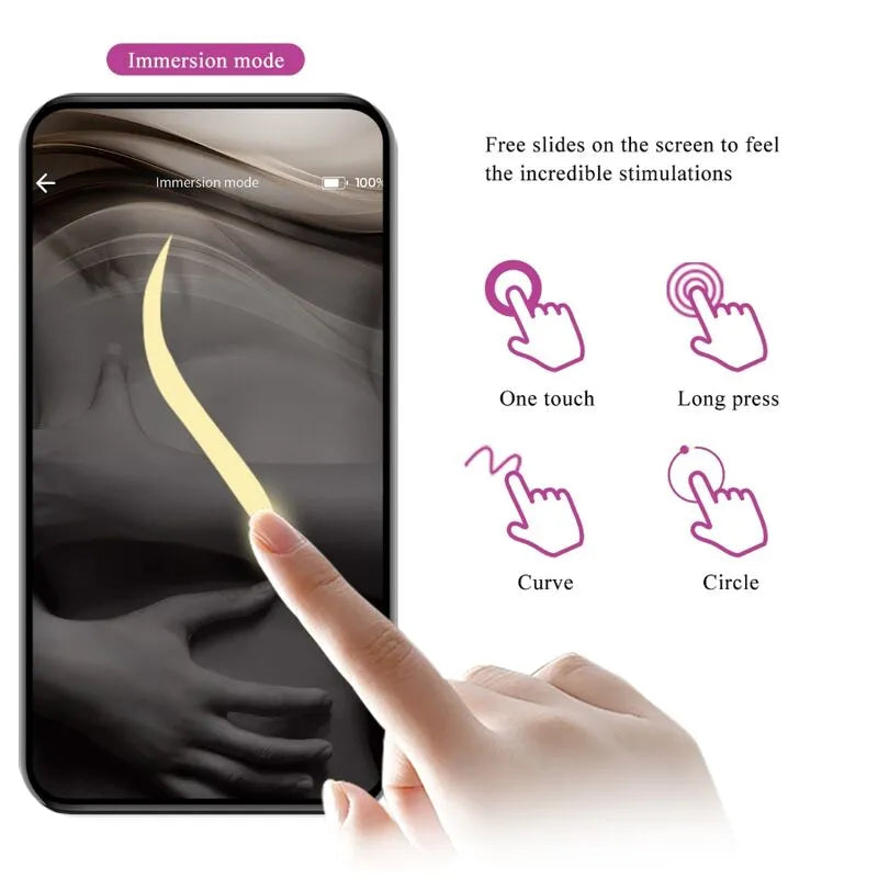 Vibromasseur Point G Silicone Violet Contrôlable À Distance