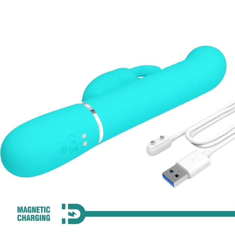 Vibromasseur Pretty Love Rabbit Vert Aqua