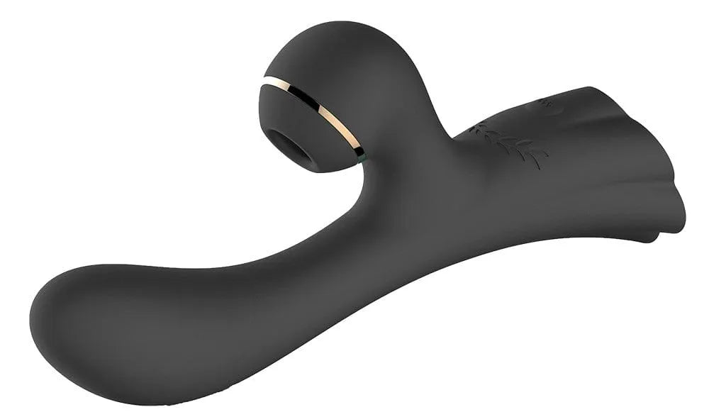 Vibromasseur Rabbit Noir Double Stimulation Silicone