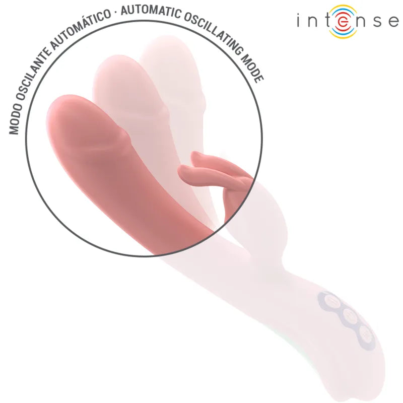 Vibromasseur Rabbit Rose Oscillant Silicone Étanche