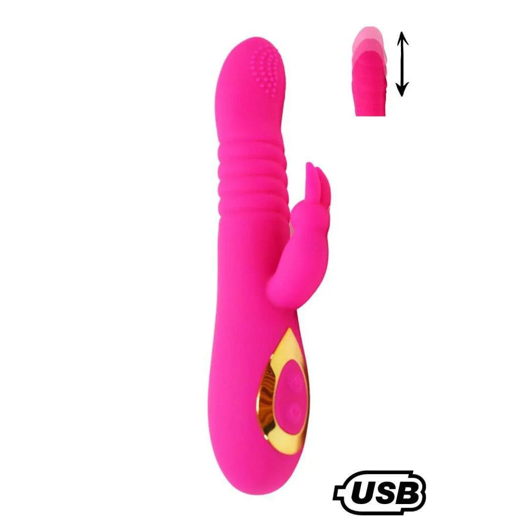 Vibromasseur Rabbit Rose Silicone 18 Modes