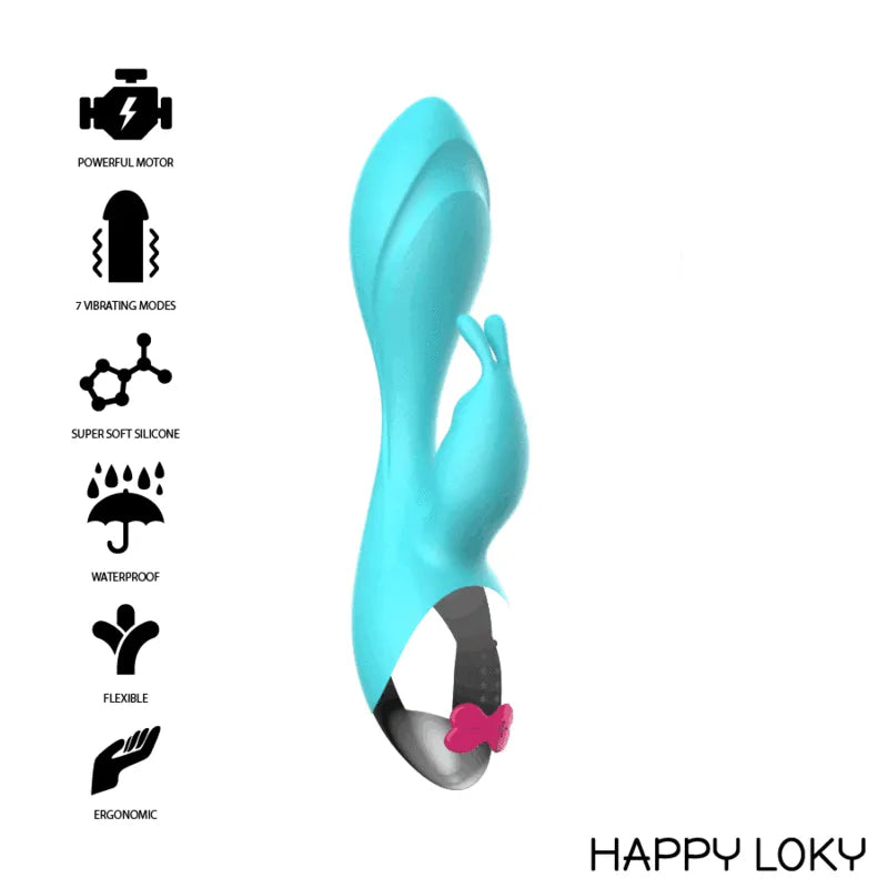 Vibromasseur Rabbit Silicone Doux Étanche