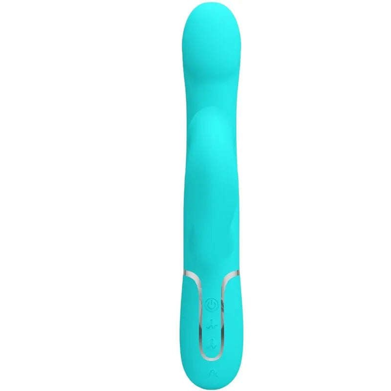 Vibromasseur Rabbit Silicone Vert Aqua