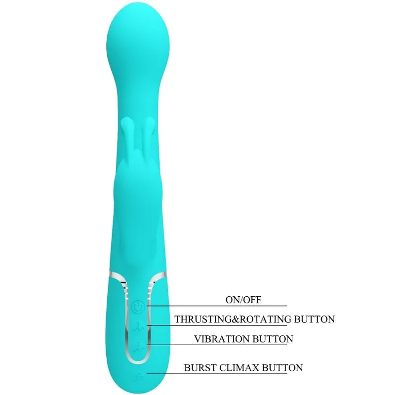 Vibromasseur Rabbit Silicone Violet Usb