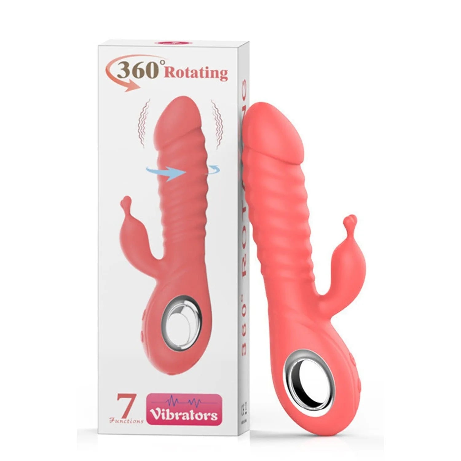 Vibromasseur Rabbit Étanche Silicone Doux 7 Modes