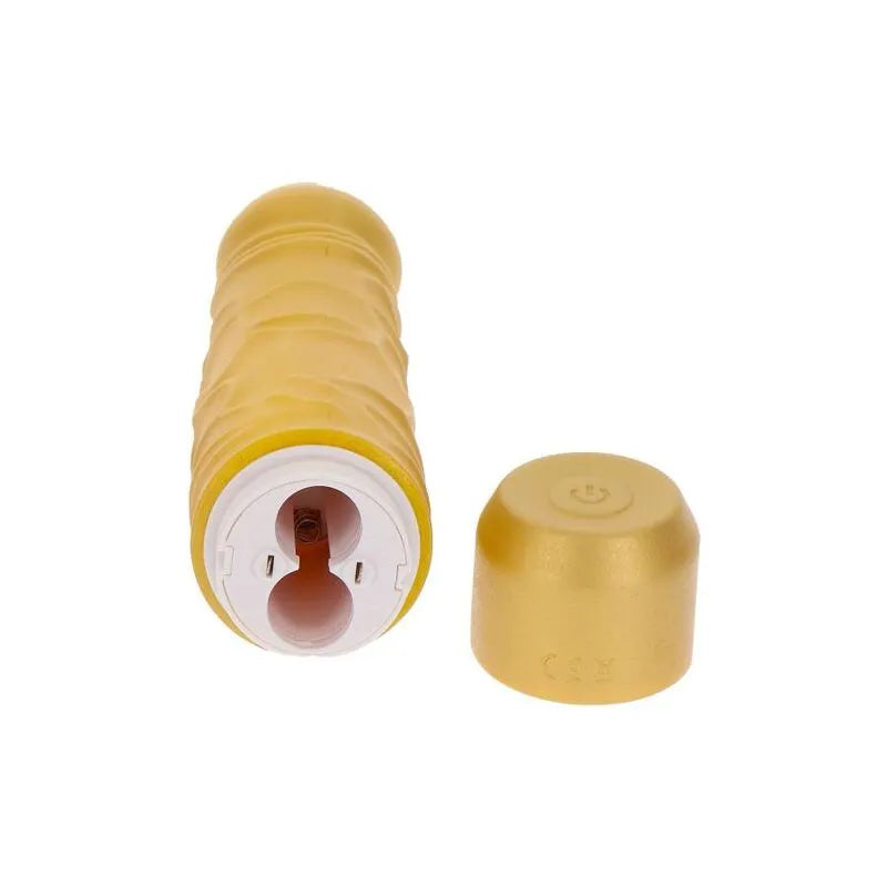 Vibromasseur Silicone Doré Vibrations Puissantes