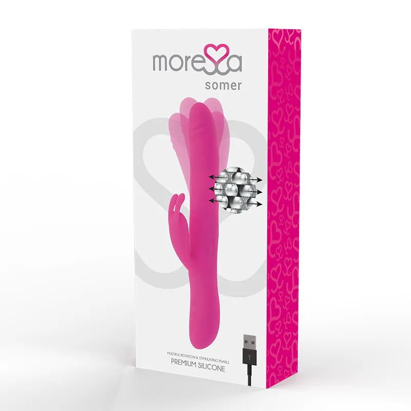 Vibromasseur Silicone Hypoallergénique Rotation Clitoridienne