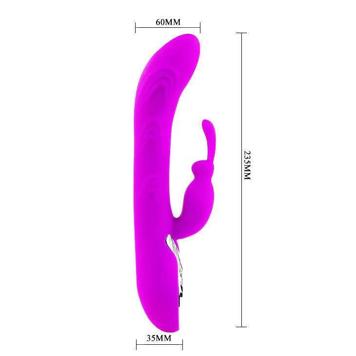 Vibromasseur Silicone Rechargeable Double Moteur