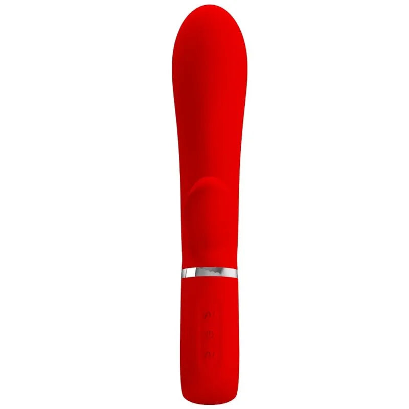Vibromasseur Silicone Rouge 7 Fonctions Stimulation Point G