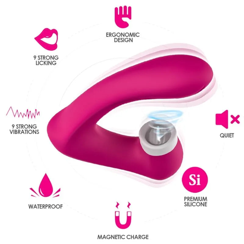 Vibromasseur Silicone Étanche Rechargeable Multi-Mode