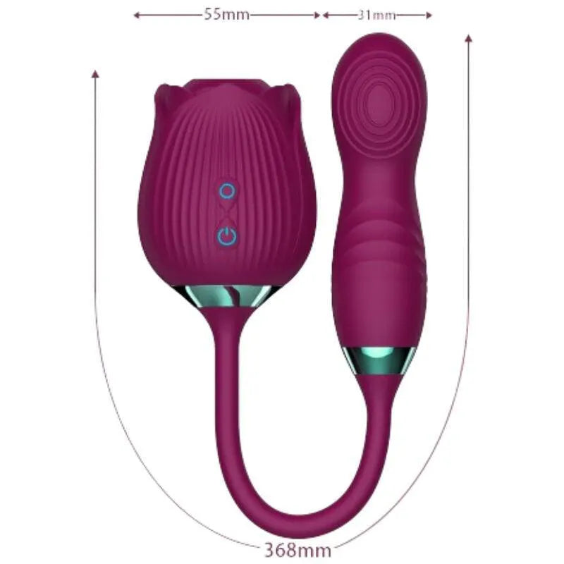 Vibromasseur Silicone Violet Modes Aspiration