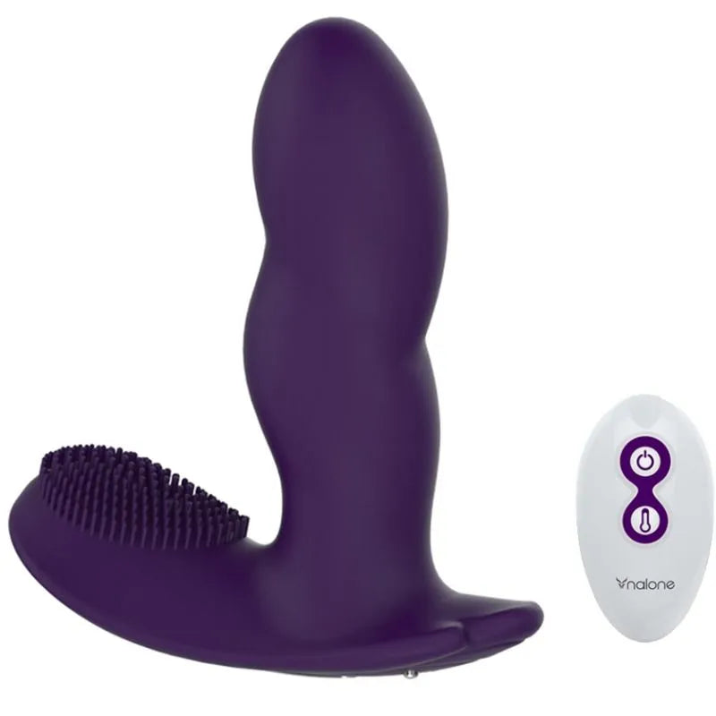 Vibromasseur Télécommandé Silicone Rose Élégant