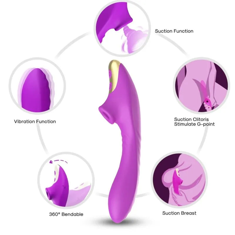 Vibromasseur Étanche Silicone Stimulation Clitoridienne