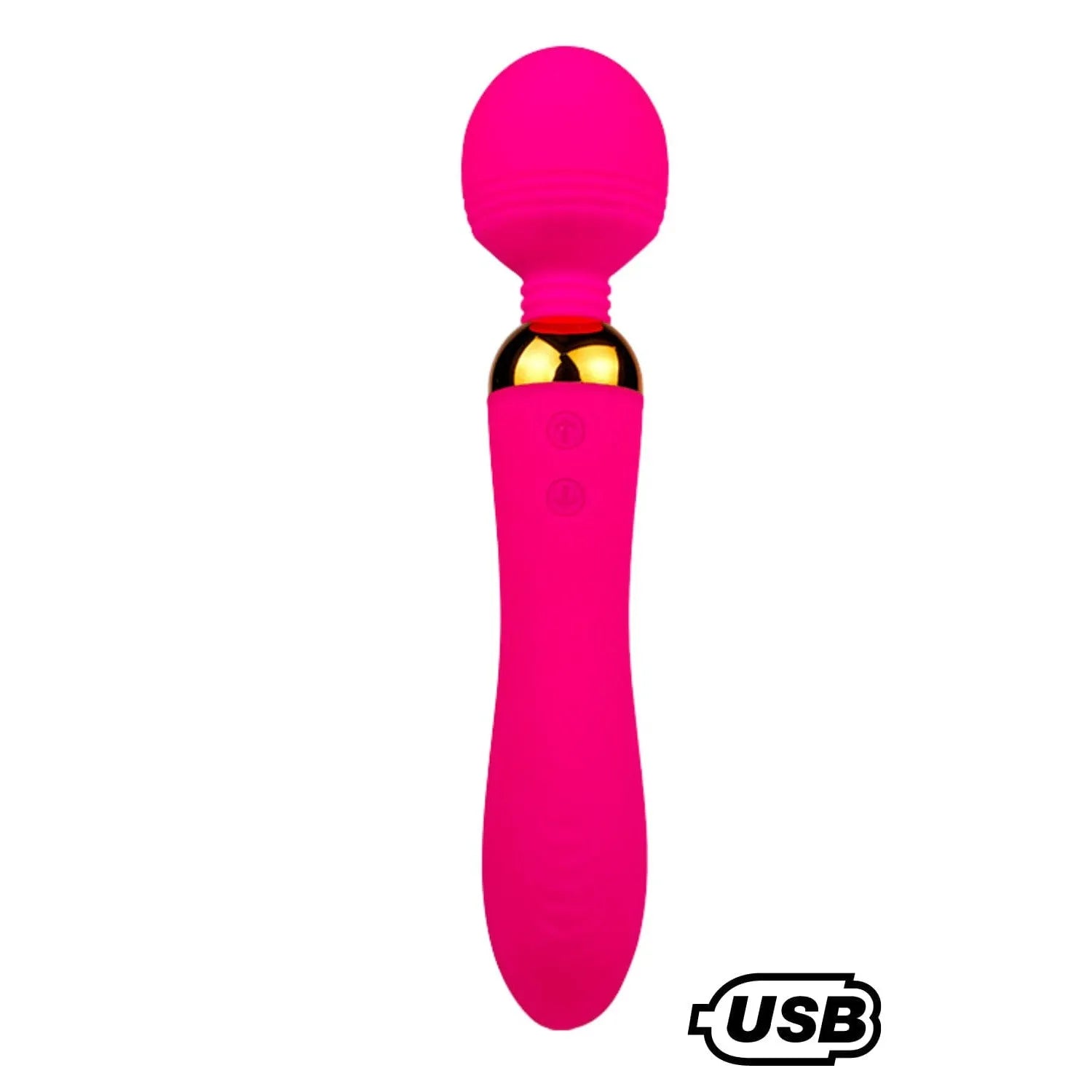 Vibromasseur Wand Rose Silicone Tête Rotative